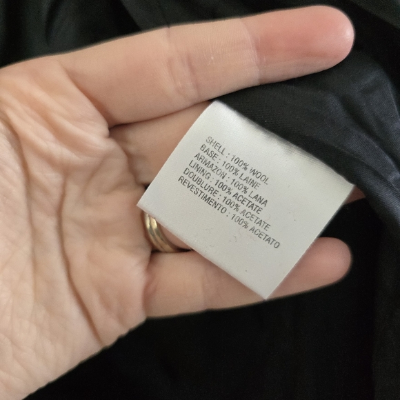 Liz Claiborne Women's Size 10 Red 100% Boiled Wool Hood Pockets Lined Winter - Picture 4 of 11